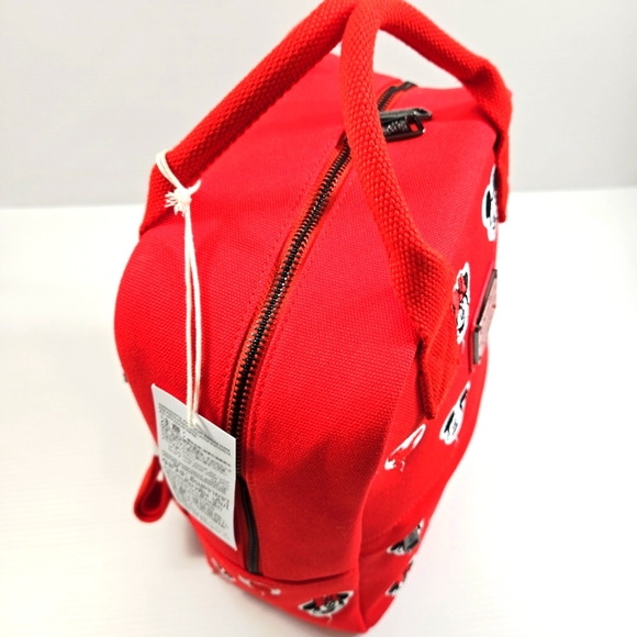 DisneyParks 2025 Loungefly Mickey & Minnie Balloons Backpack Red Canvas NWT - Picture 3 of 4